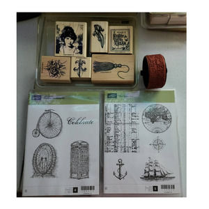 Stampin Up The Open Sea, Feeling Sentimental, Days Gone By plus wheel